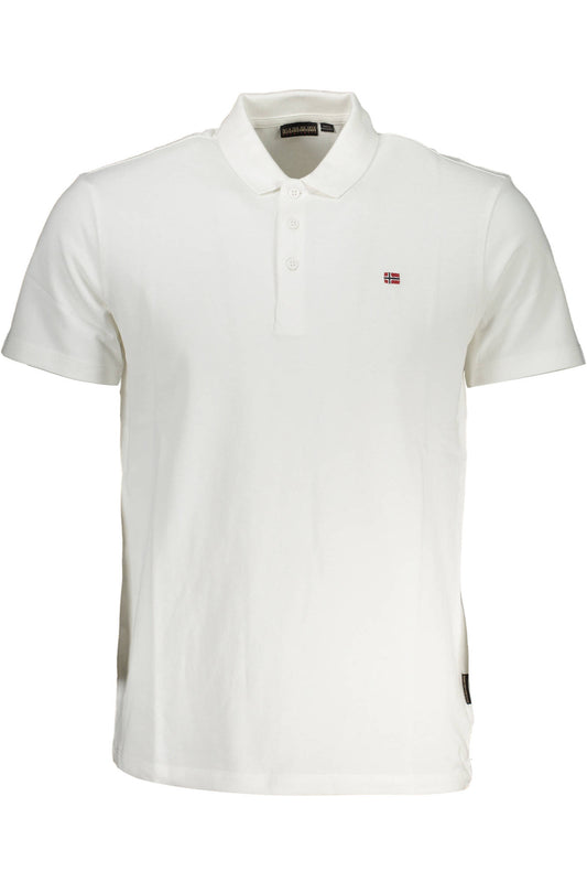 NAPAPIJRI POLO SHORT SLEEVES MEN WHITE