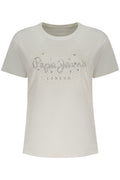 PEPE JEANS WOMEN'S SHORT-SLEEVE T-SHIRT WHITE