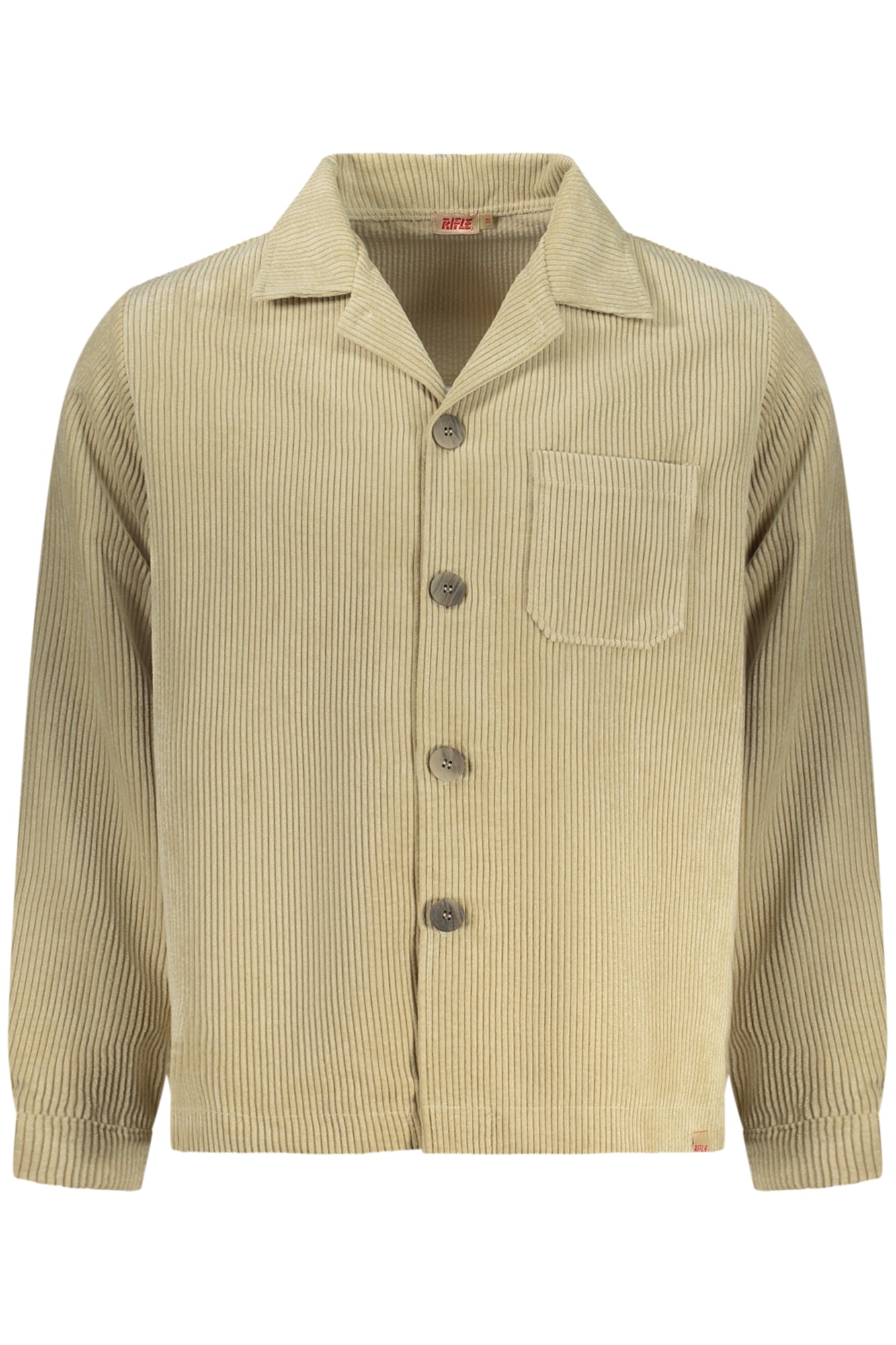 MEN'S BEIGE LONG-SLEEVED RIFLE SHIRT